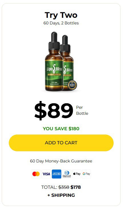 LipoBliss 2 bottle price